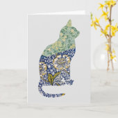 Kat  Floral Kaart reeks 1 (Gele Bloem)