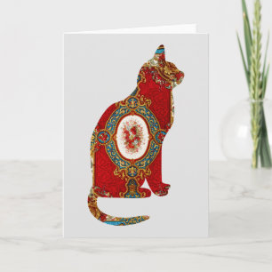 Kat  Floral Kaart reeks 12