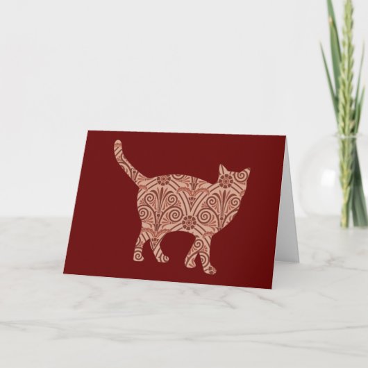 Kat Floral Kaart reeks 7 (Voorkant)