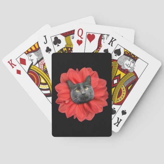 "Kat Flower"-afspeelkaarten, standaard-indexvlakke Pokerkaarten (Achterkant)