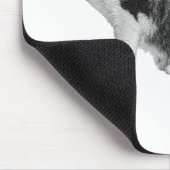 Kat Focus Muismat Ondersteunt Rustige Werkdagstroo (Hoek)