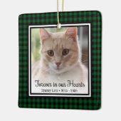 Kat 'Forever In Our Hearts' Keramisch Ornament (Links)