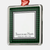 Kat 'Forever In Our Hearts' Metalen Ornament (Links)