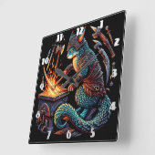 Kat Forging wapens in stijlvolle pantser Vierkante Klok (Hoek)