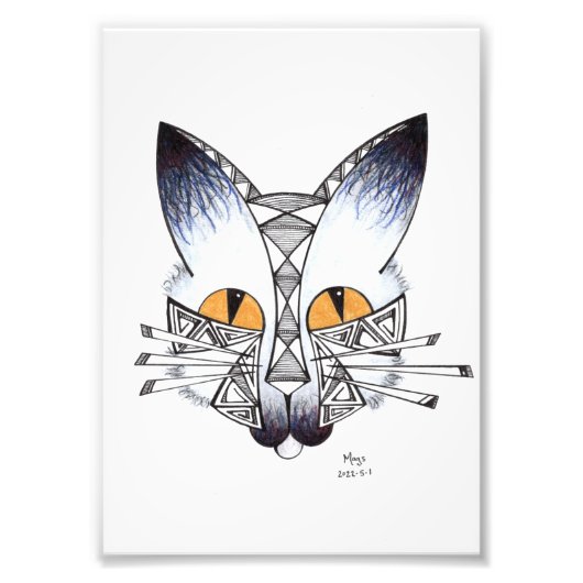 Kat Foto Afdruk (Voorkant)