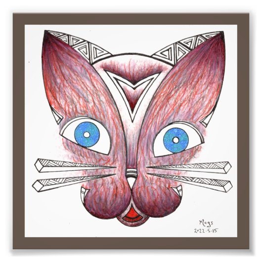 Kat Foto Afdruk (Voorkant)