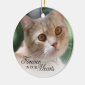 Kat Foto Altijd in Onze Hart Keramisch Ornament (Links)