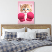 Kat Foto Canvas Afdruk (Insitu (Slaapkamer))