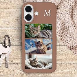 Kat Foto Galerij Huisdier Liefhebber Initiaal op M iPhone 16 Hoesje