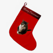 Kat Foto Grote Kerstsok (Voorkant (Hangend))