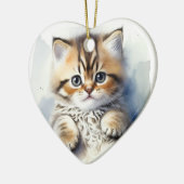 Kat Foto Hartvorm Keramisch Ornament (Links)