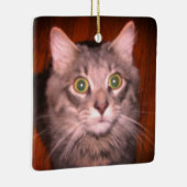 Kat Foto Keramisch Ornament (Rechts)