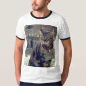 Kat Foto Mannen T-shirt (Voorkant)