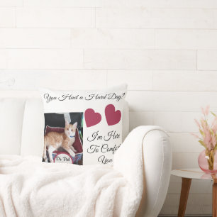 Kat Foto, Quotes Voor en Achter, Poot, Hart, Naam Kussen