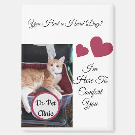 Kat Foto, Quotes Voor en Achter, Poot, Hart, Naam Magneet