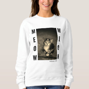 Kat Foto Sjabloon Weemkleding Trui