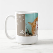 Kat Foto Snowflake Pet Holiday Foto Koffiemok (Links)