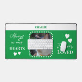 Kat Foto Sympathie Pet Memorial groen Bureaumat (Keyboard & Muis)