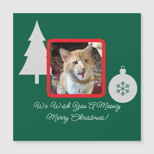 Kat Foto Tekst Aanpasbaar, Kerstmis, (Voorkant)