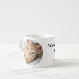 Kat Foto, Tekst, vervangbaar, Grappig, Kat Liefheb Espresso Kop