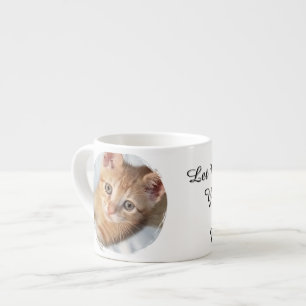 Kat Foto, Tekst, vervangbaar, Grappig, Kat Liefheb Espresso Kop