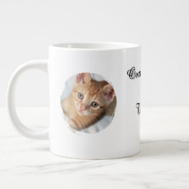 Kat Foto, Tekst, Vervangbaar, Grappig, Kat Liefheb Grote Koffiekop