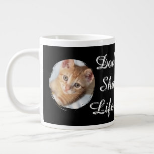 Kat Foto, Tekst, vervangbaar, Grote Koffiekop
