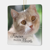 Kat Foto Voor Altijd in Onze Hartjes Keramisch Ornament (Links)