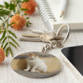 Kat Fotografie-Sleutelhanger Sleutelhanger (Zijkant)