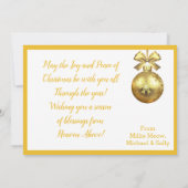 Kat-fotografie voor prettige kerstmis feestdagenkaart (Achterkant)