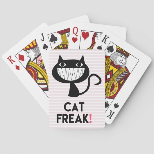 Kat Freak! Fun Bicycle® poker-speelkaarten Pokerkaarten (Achterkant)