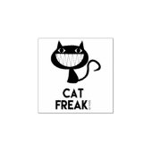 Kat Freak! Fun Woodart Stamp Rubberstempel (Afrduk)