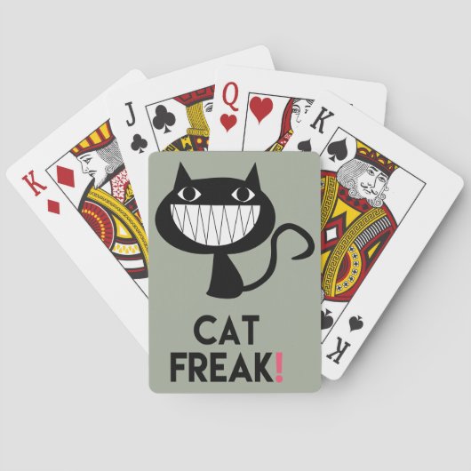 Kat Freak! Plezier, Leger Groene Speelkaarten (Achterkant)
