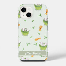 Kat Froth Matcha Groene Thee Patroon