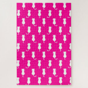 Kat Fun Voor Altijd Whimsical Cats Fuchsia Legpuzzel