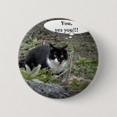 Kat Funnu Aangepaste Ronde Badge Button 5,7 Cm (Voorkant)