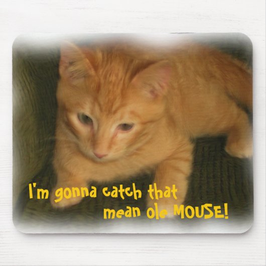 Kat 'Ga dat halen' betekent ole MOUSE Mousepad Muismat (Voorkant)