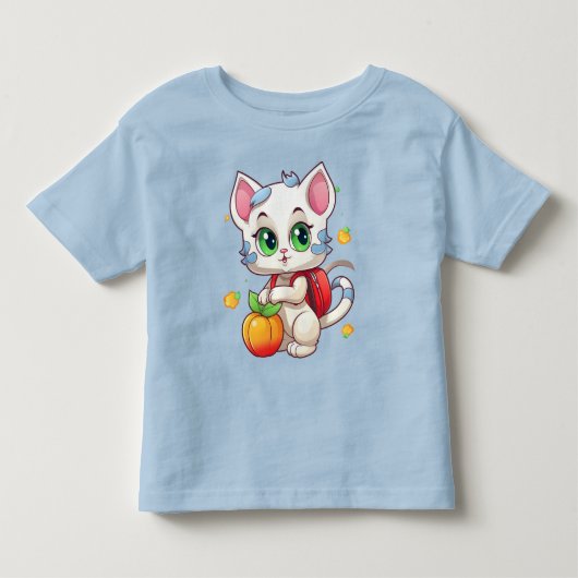 Kat gaat naar school-85241 kinder shirts (Voorkant)