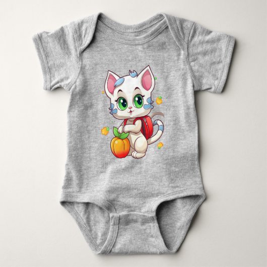 Kat gaat naar school-85241 romper (Voorkant)