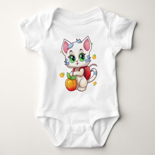Kat gaat naar school-85241 romper (Voorkant)