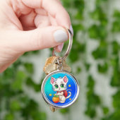 Kat gaat naar school-85241 sleutelhanger (Hand)