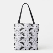 Kat Galore-patroon Tote Bag (Achterkant)