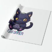 Kat Gamer Cadeaupapier (Uitgerold)