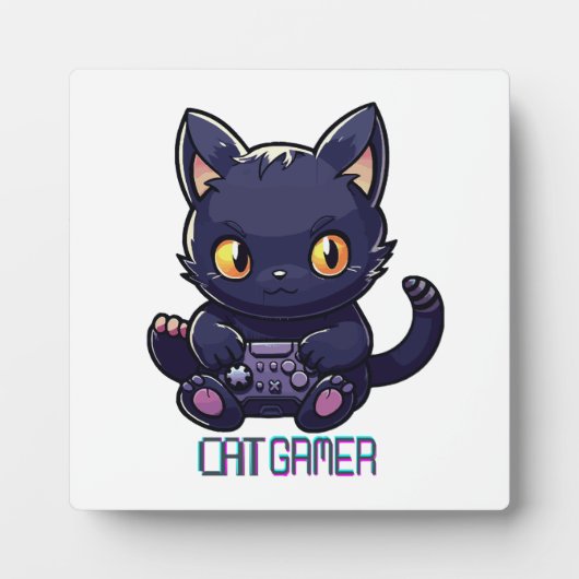 Kat Gamer Fotoplaat (Voorkant)