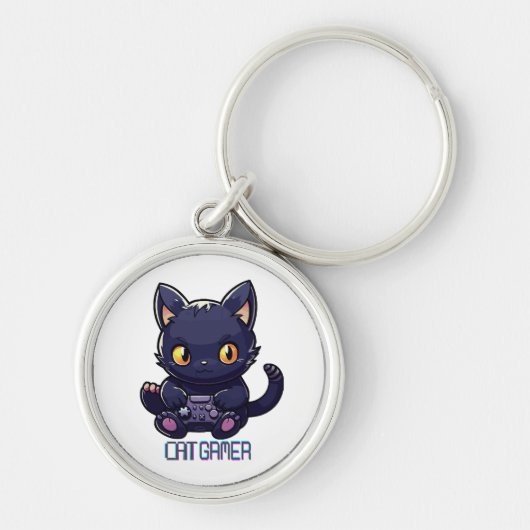 Kat Gamer Sleutelhanger (Voorkant)