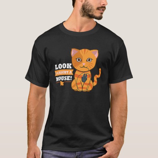 Kat Gamer Speler Muis T-shirt (Voorkant)