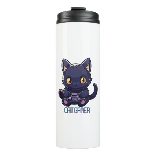 Kat Gamer Thermosbeker (Voorkant)