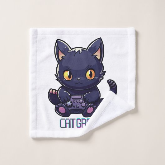 Kat Gamer Washandje (Wasdoekje)
