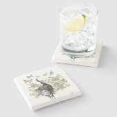 Kat Garden Stenen Onderzetter (Zijkant)