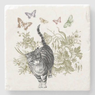 Kat Garden Stenen Onderzetter